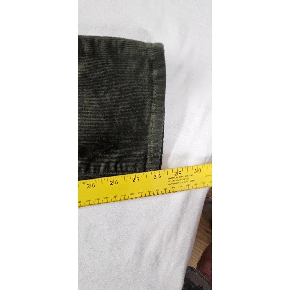 Gap Kids Boys Olive Green Corduroy Pants Slim Taper Size 14 Regular